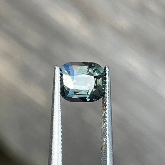 1.48ct Unheated Green to Pinkish Brown Colour Change Sapphire