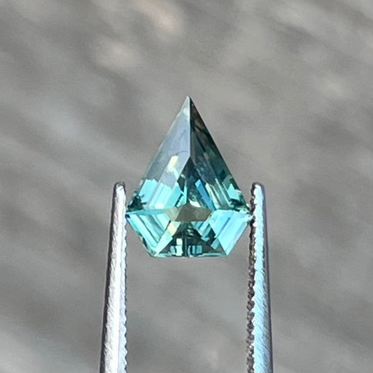1.24ct Unheated Green Teal Sapphire