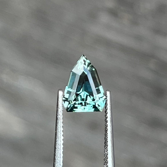 1.28ct Unheated Green Teal Sapphire