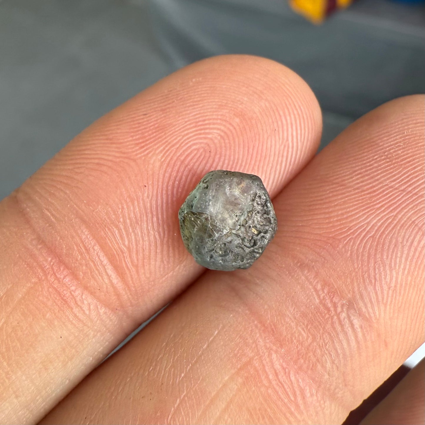 1.53ct Unheated Montana Green Teal Sapphire