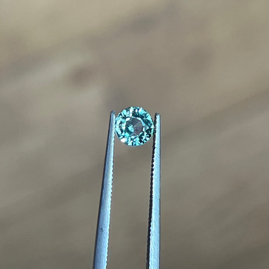 0.81ct Unheated Teal Sapphire