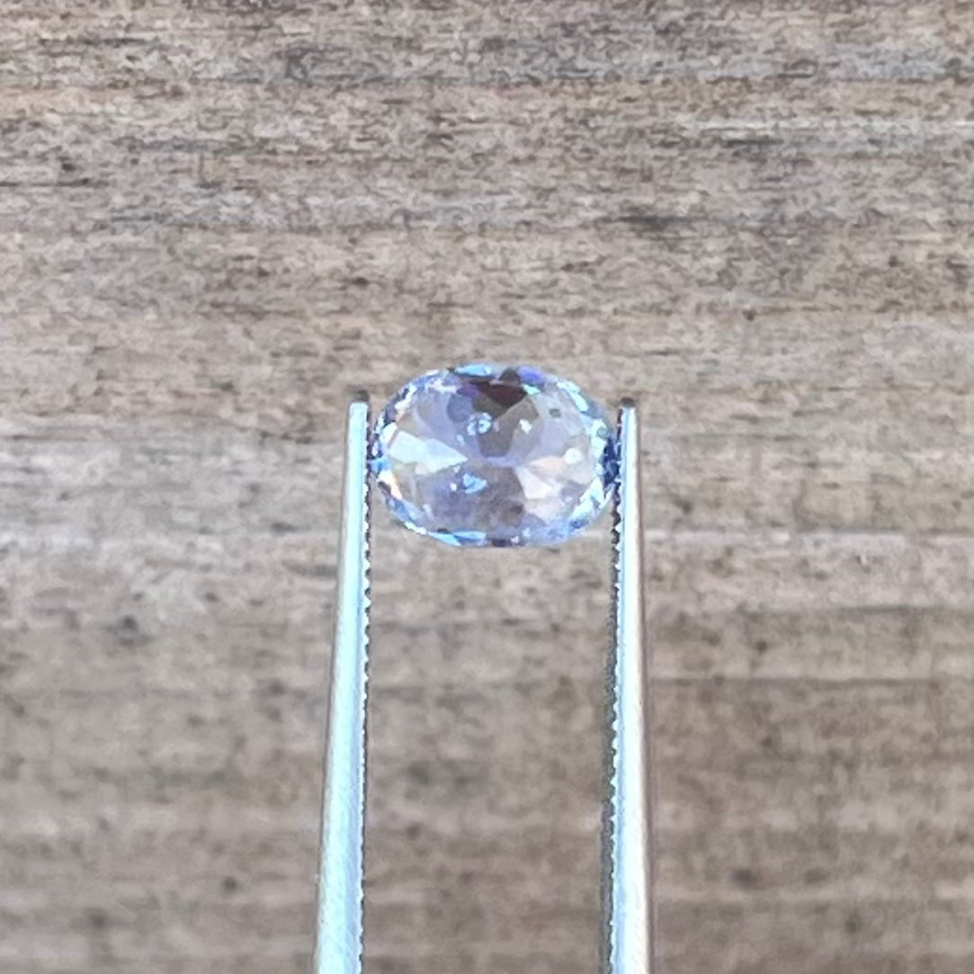 1.56ct Unheated Icey Pale Blue Sapphire