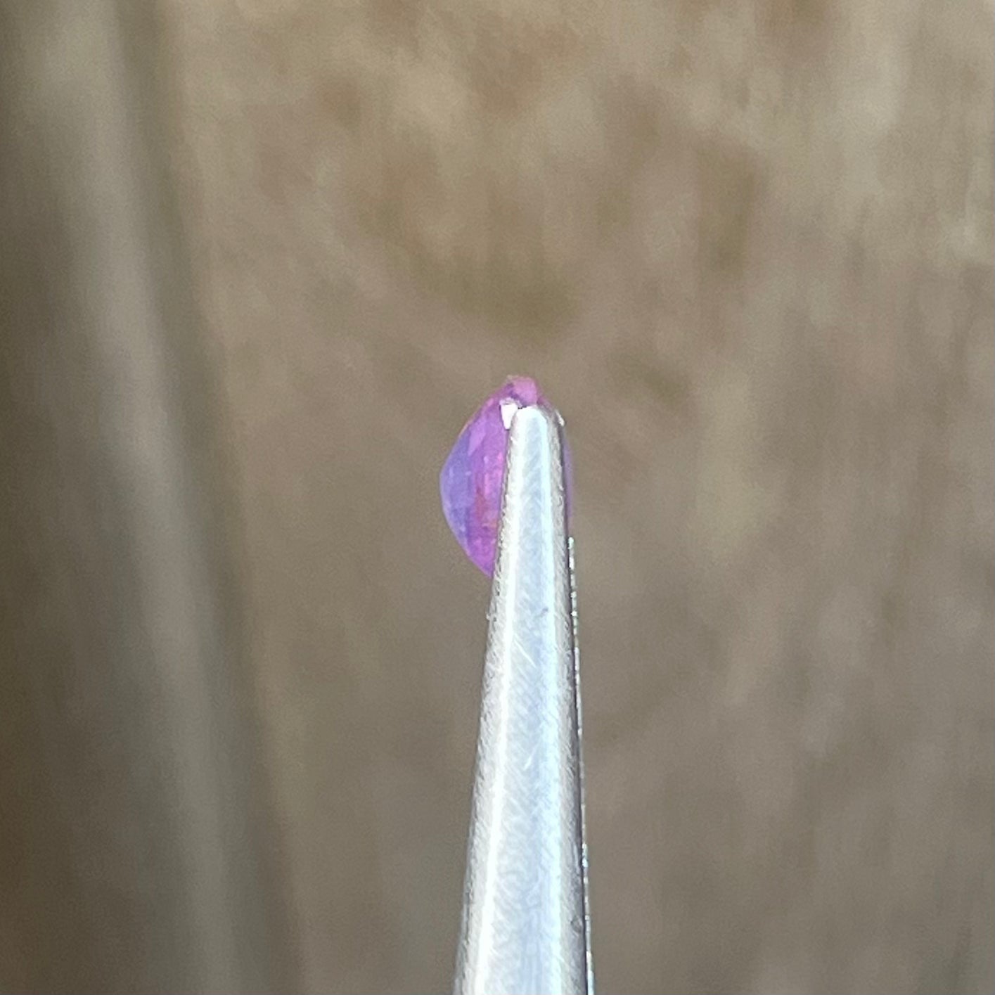 2.05ct Unheated Silky Purplish Pink Orange Sapphire