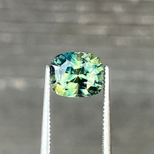 2.46ct Unheated Bi-colour Teal Sapphire