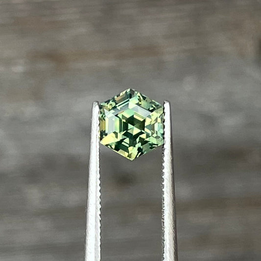 1.56ct Unheated Green Sapphire