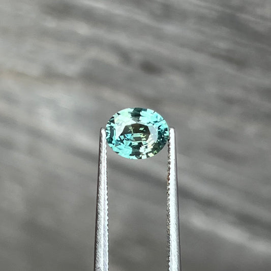 1.13ct Unheated Teal Sapphire