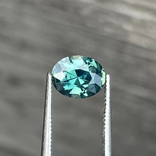 1.58ct Unheated Teal Sapphire