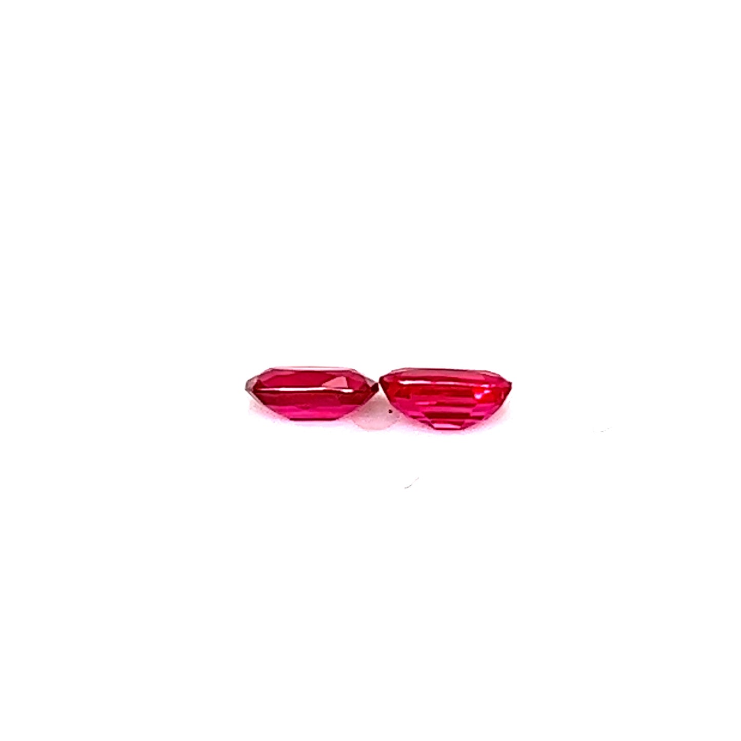 0.84ct Pair of Unheated Burmese Pigeon Blood Red Rubies