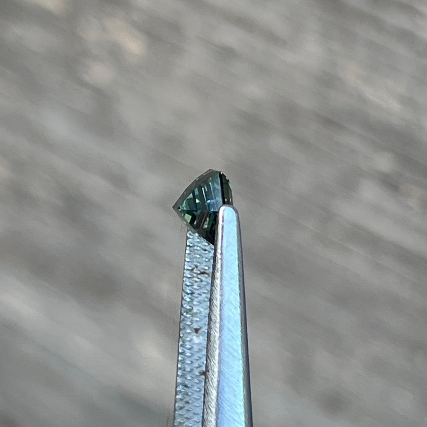 1.33ct Unheated Green Teal Sapphire