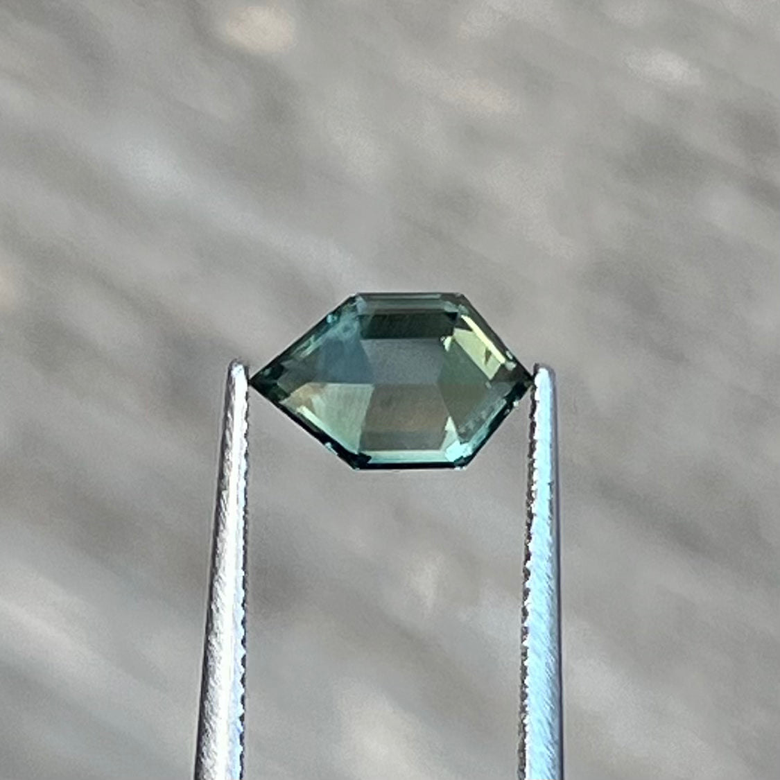 1.33ct Unheated Green Teal Sapphire