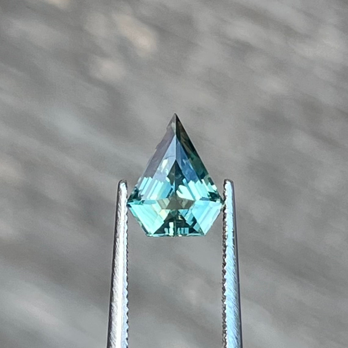 1.24ct Unheated Green Teal Sapphire