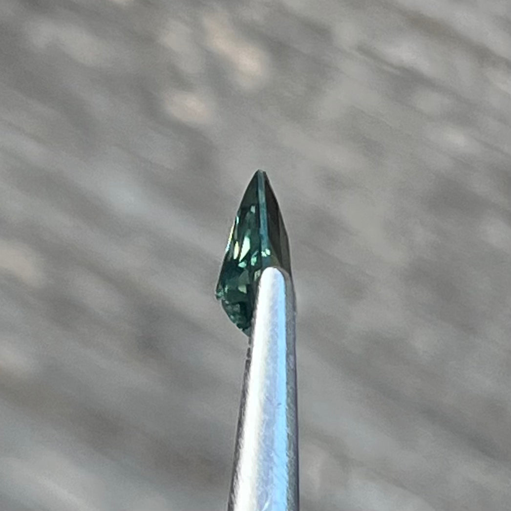 1.24ct Unheated Green Teal Sapphire