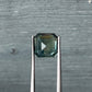 3.10ct Unheated Green Teal Sapphire - 7.67 x 7.46 x 5.54mm