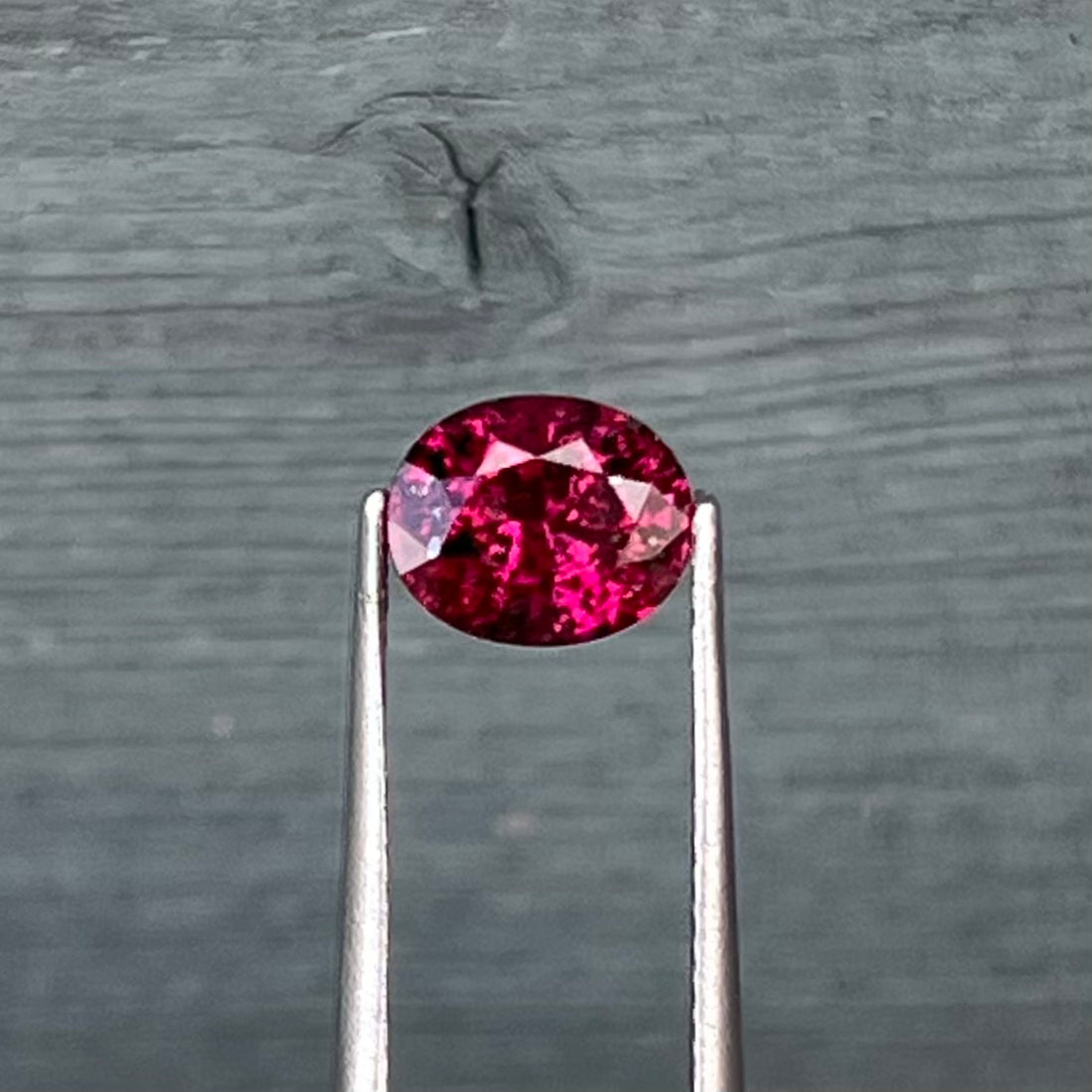 1.55ct Unheated Madagascar Purplish Red Ruby - 7.07 x 5.81 x 4.44mm - with GIA report