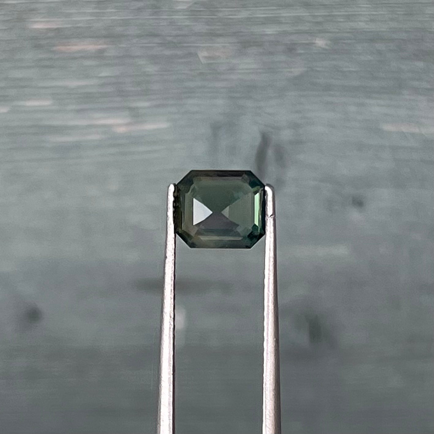 1.54ct Unheated Green Sapphire - 7.07 x 6.13 x 3.91mm