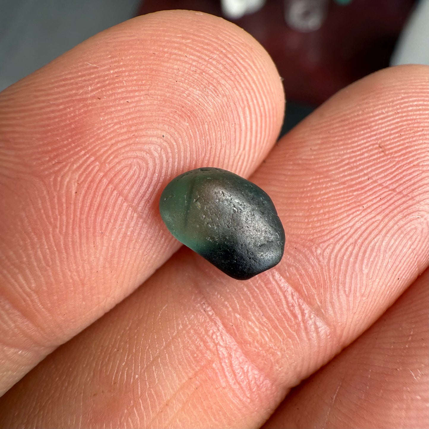 1.33ct Unheated Green Teal Sapphire