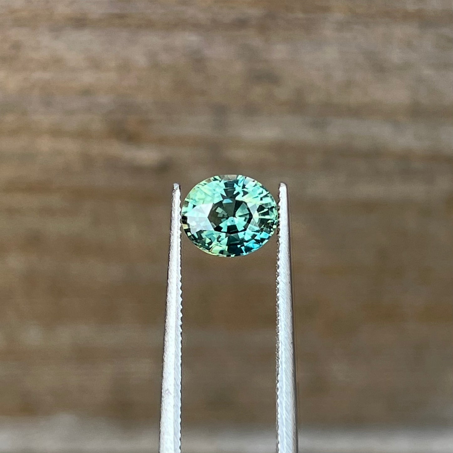 1.58ct Unheated Green Teal Sapphire