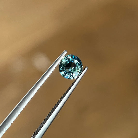 0.96ct Unheated Teal Sapphire