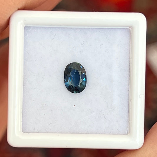 0.74ct Deep Blue Teal Sapphire