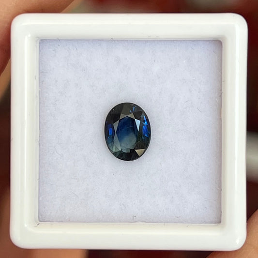 1.35ct Deep Blue Teal Sapphire