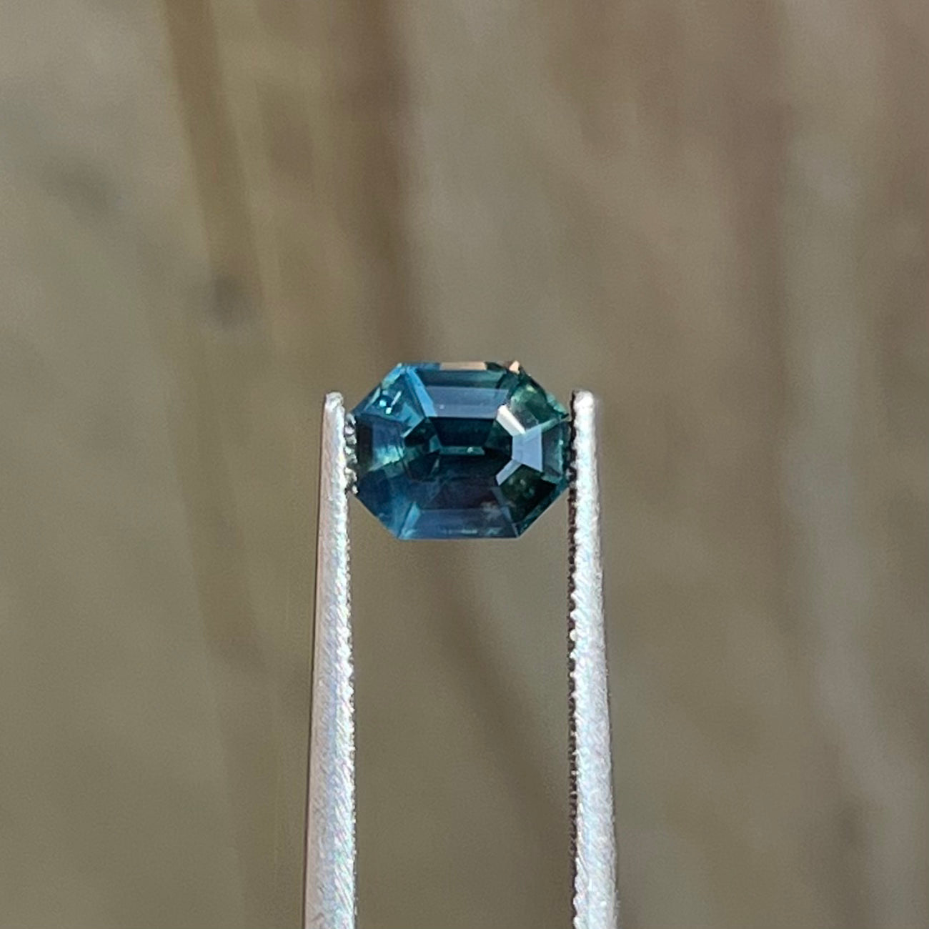 1.34ct Unheated Deep Teal Sapphire