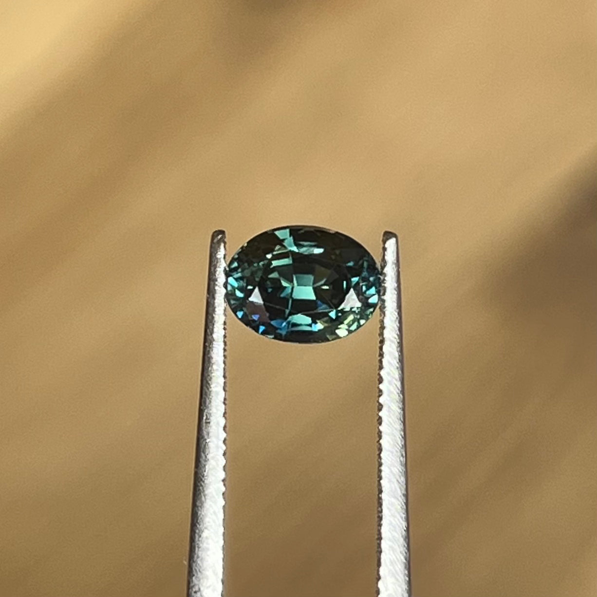 1.14ct Unheated Teal Sapphire