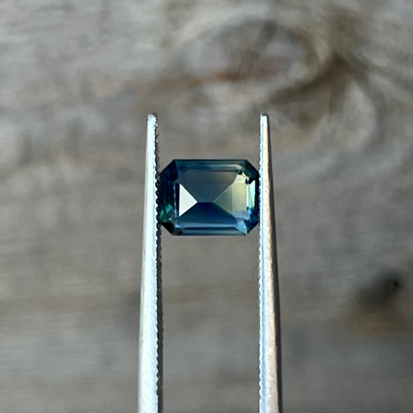 1.53ct Unheated Bi-colour Teal Sapphire