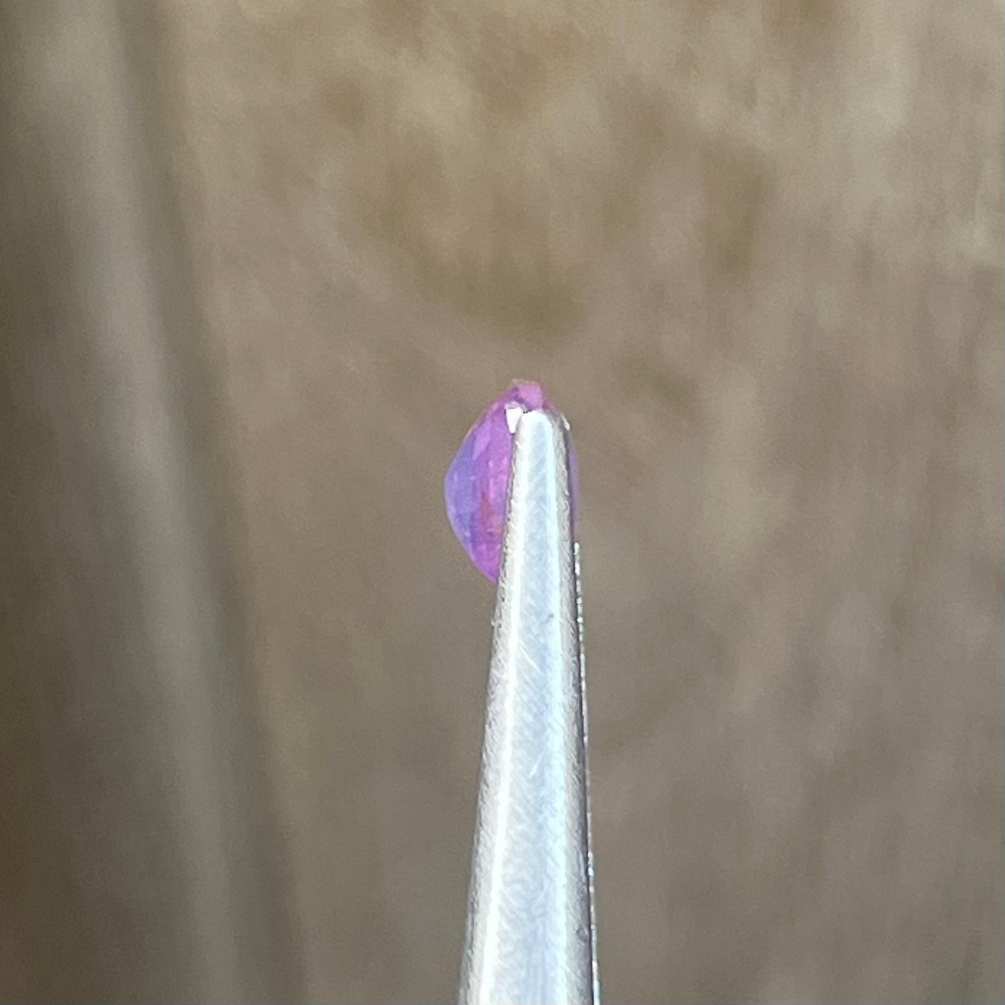 2.05ct Unheated Silky Purplish Pink Orange Sapphire