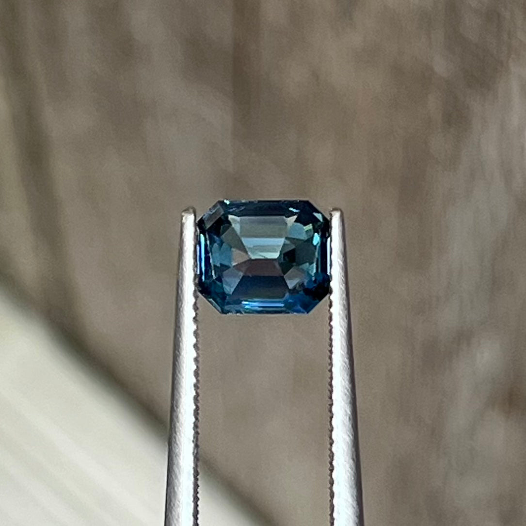 1.18ct Unheated Teal Sapphire