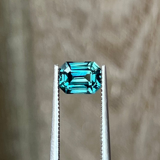 1.07ct Unheated Teal Sapphire