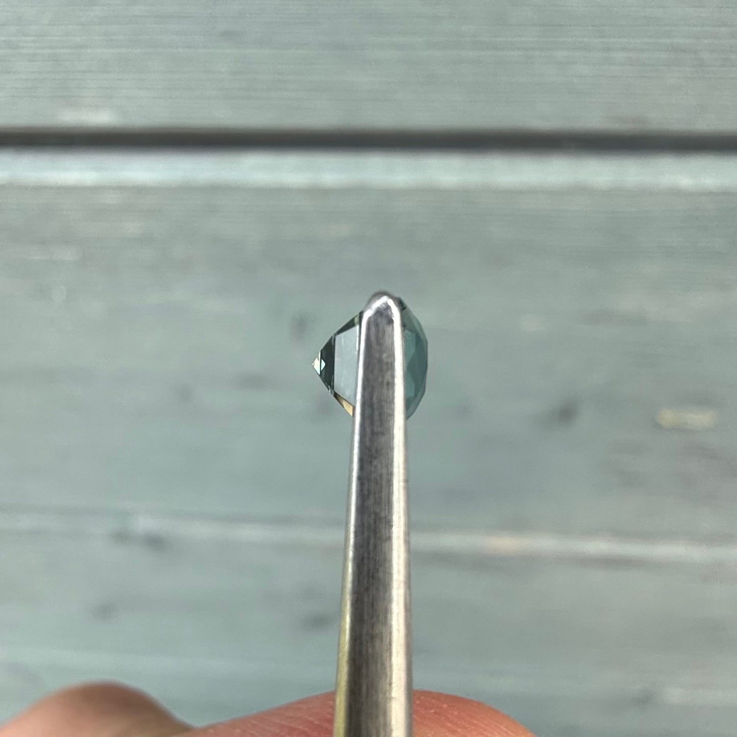 1.55ct Unheated Green Sapphire - 6.50 x 5.32 x 4.42mm