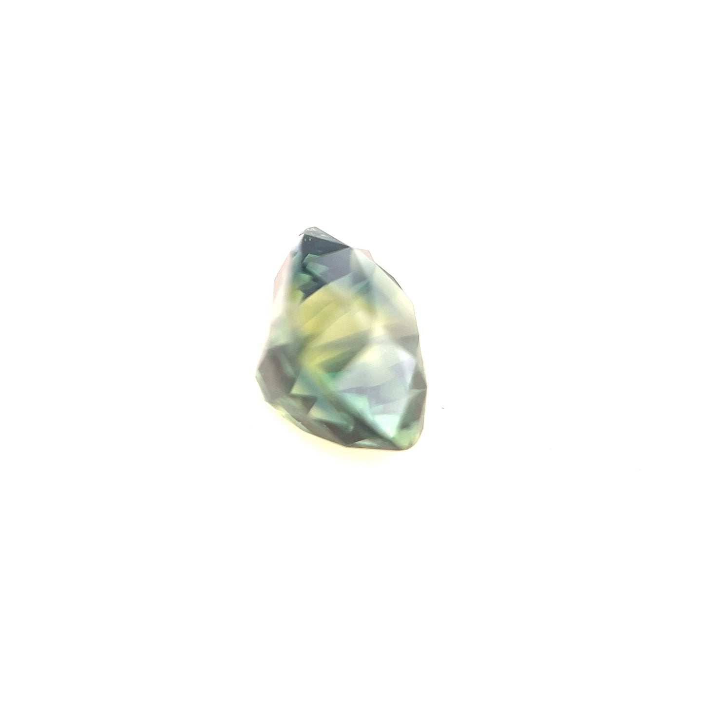 2.46ct Unheated Bi-colour Teal Sapphire