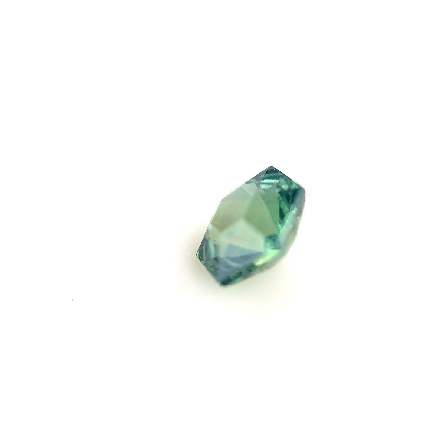 1.28ct Unheated Green Sapphire - 7.06 x 6.12 x 4.06mm