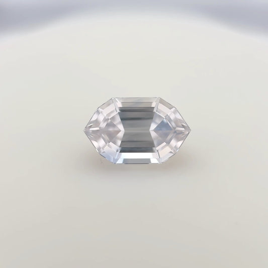 1.55ct Unheated White Sapphire - 8.75 x 5.51 x 4.19mm