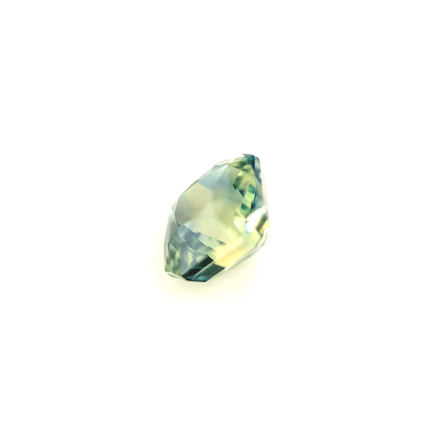 1.79ct Unheated Green Bi-colour Sapphire - 6.36 x 6.19 x 4.76mm