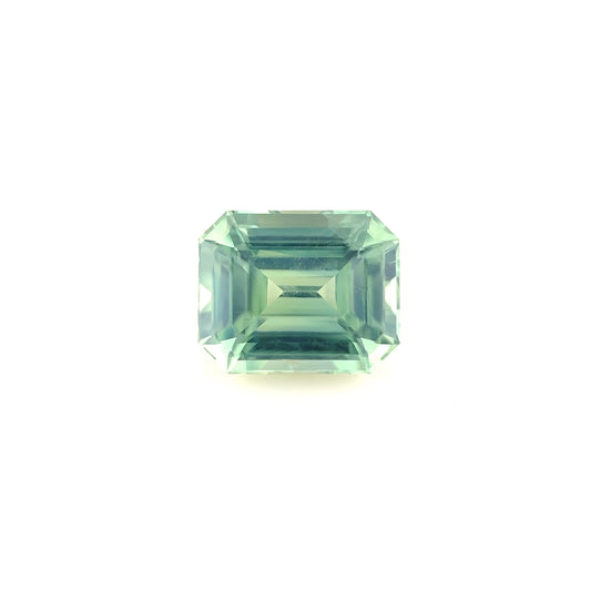 2.10ct Unheated Green Sapphire - 7.32 x 5.92 x 4.23mm