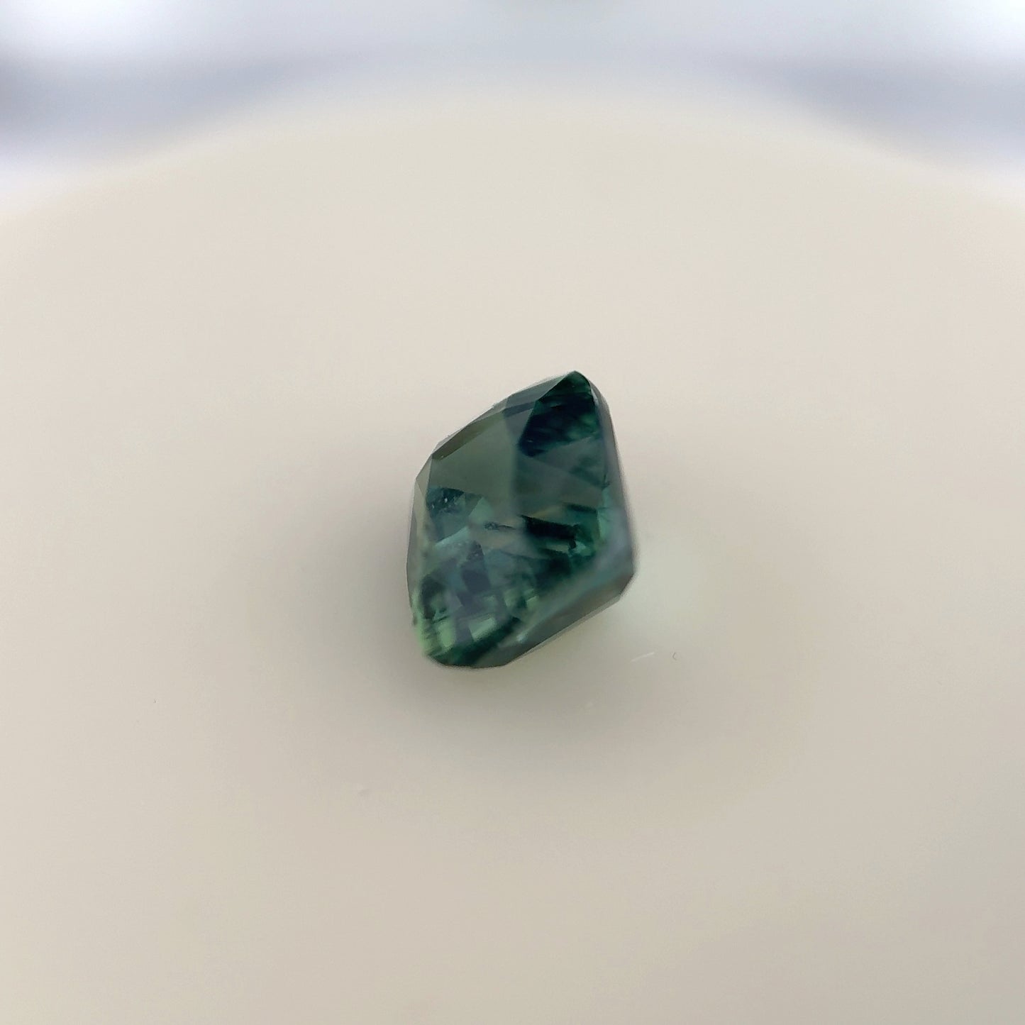 1.55ct Unheated Green Sapphire - 6.50 x 5.32 x 4.42mm