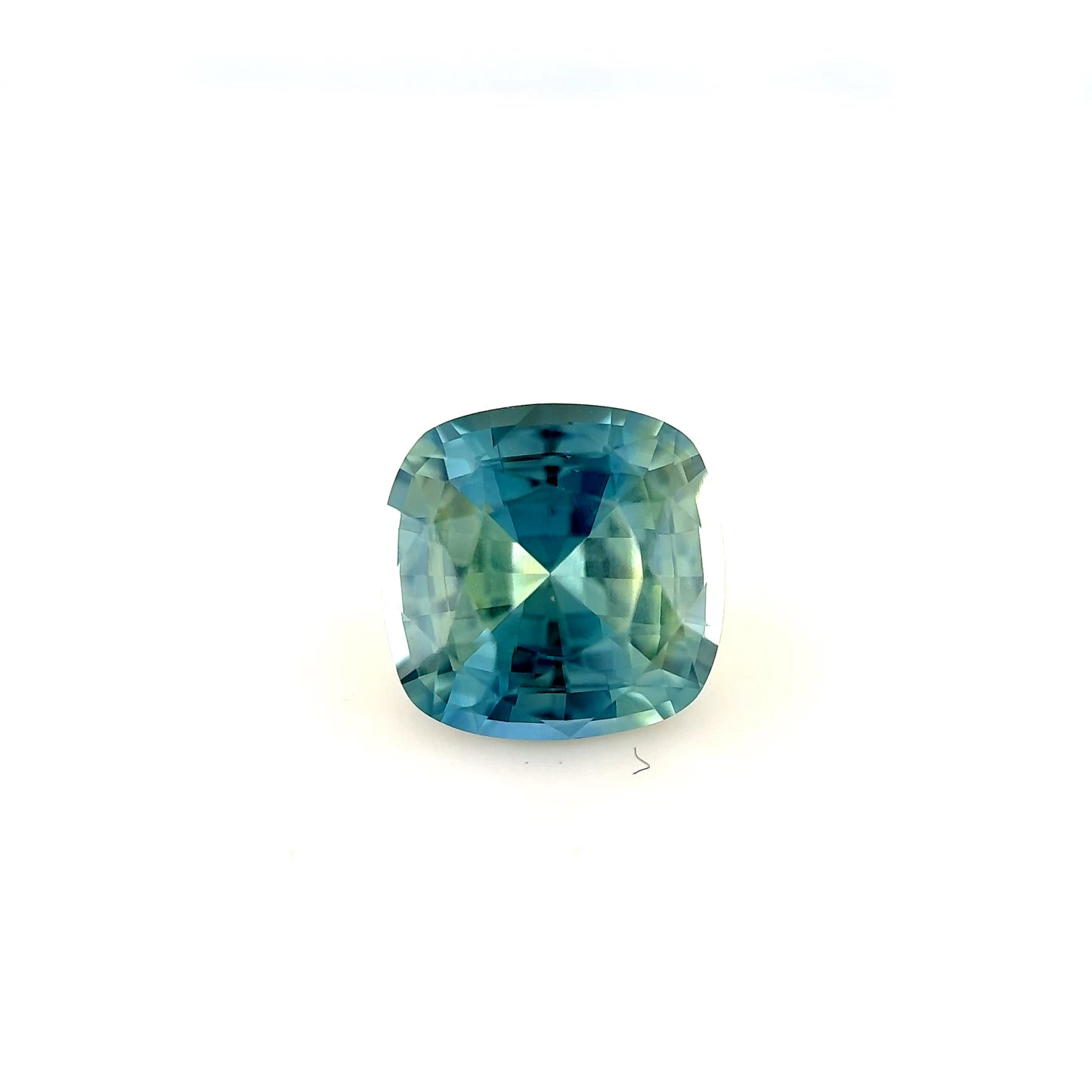 1.75ct Unheated Greenish Blue / Yellow Bi-colour Sapphire - 7.29 x 7.14 x 4.69mm
