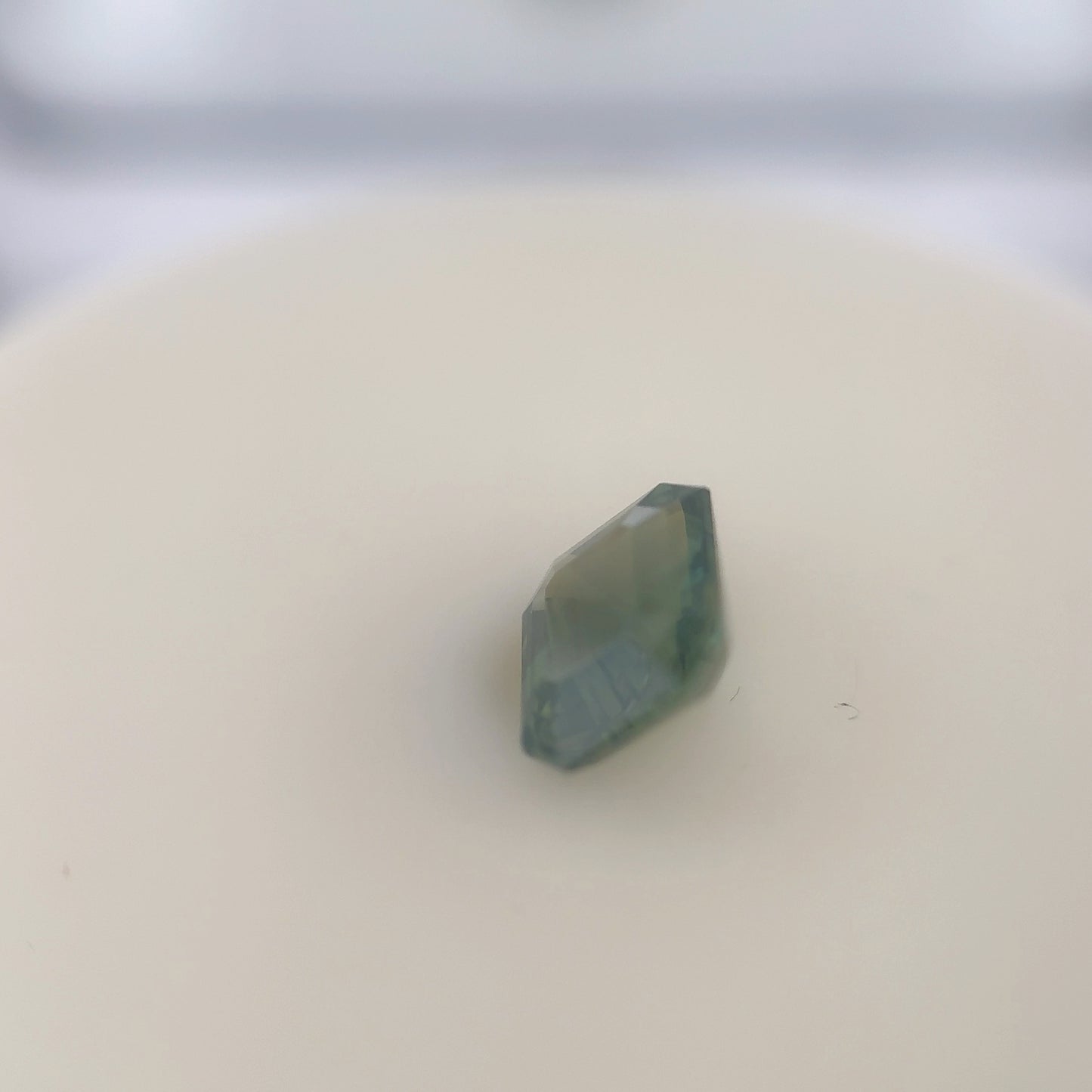 1.54ct Unheated Green Sapphire - 7.07 x 6.13 x 3.91mm