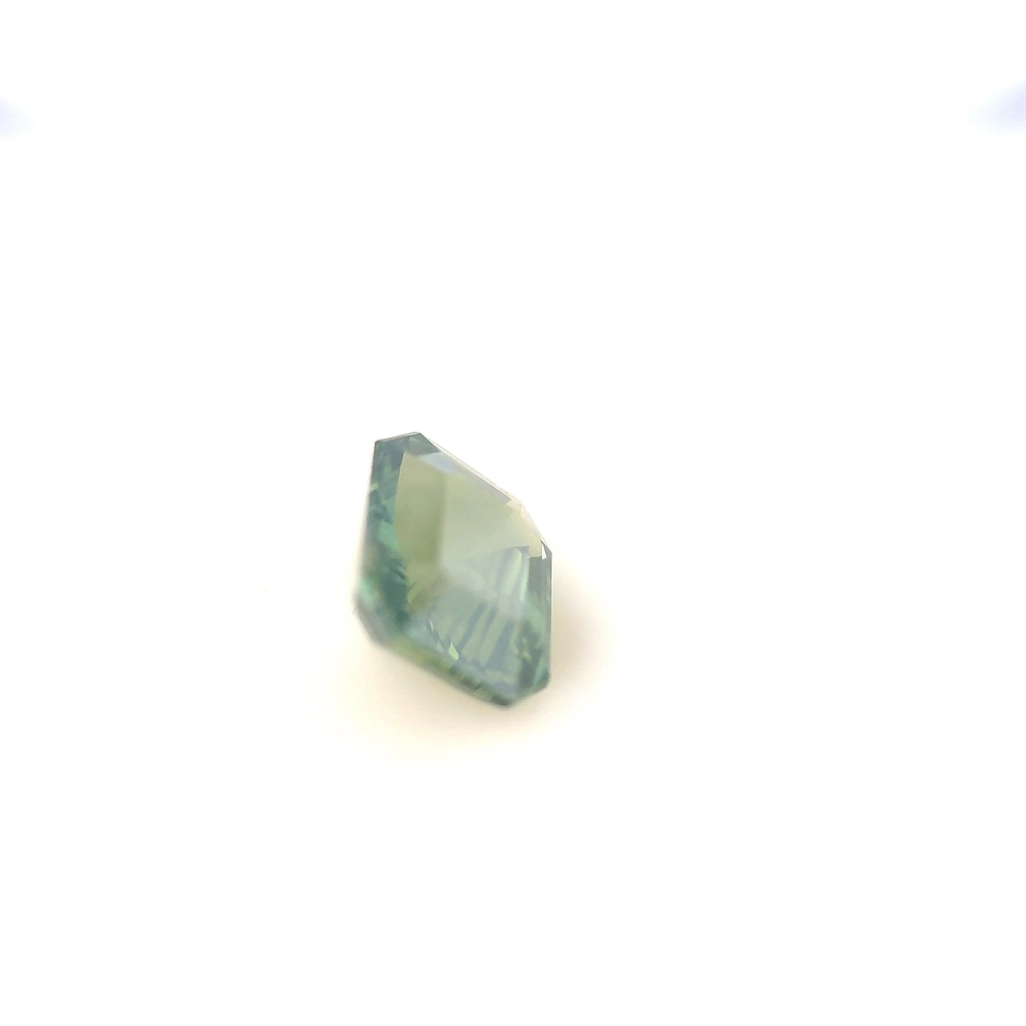 1.54ct Unheated Green Sapphire - 7.07 x 6.13 x 3.91mm