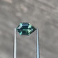 1.33ct Unheated Green Teal Sapphire