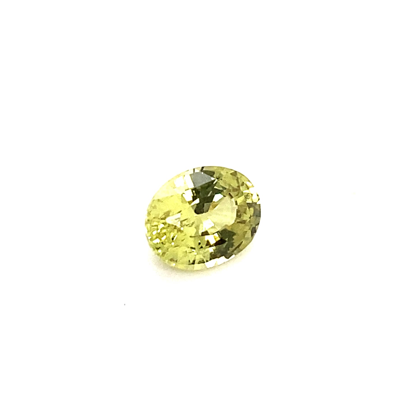 2.28ct Unheated Yellowish Green Sapphire