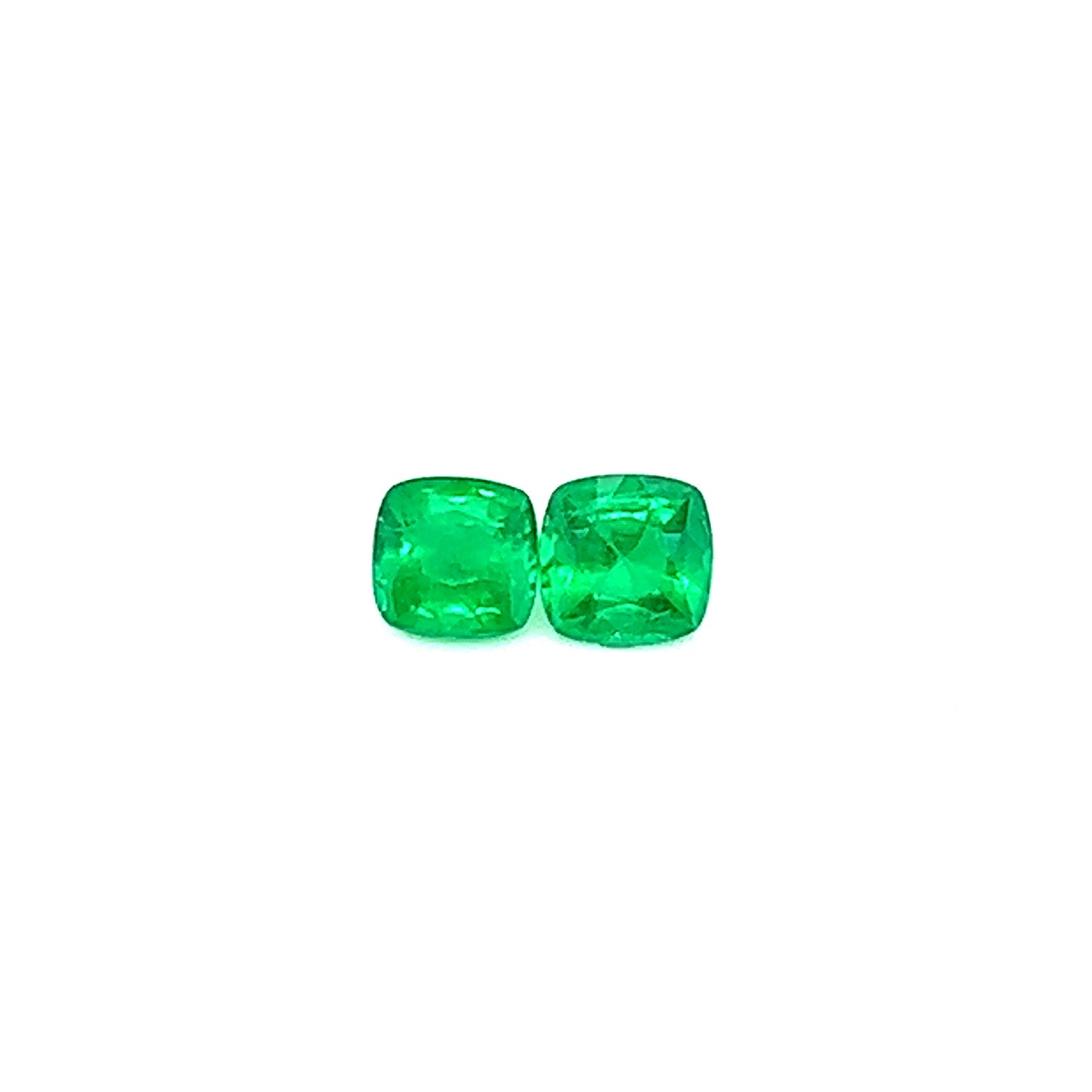 0.87ct Pair of Vivid Green Emeralds