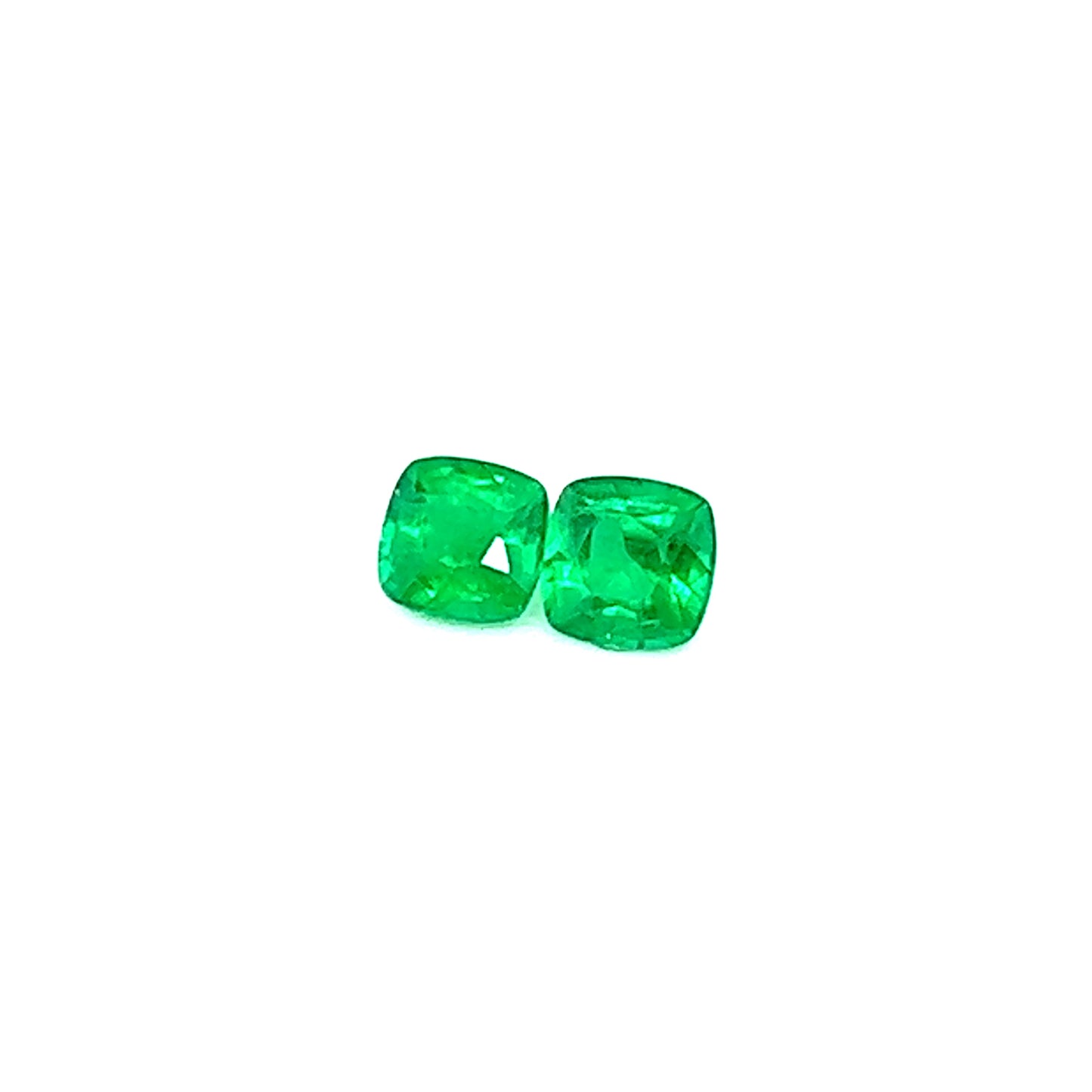 0.87ct Pair of Vivid Green Emeralds