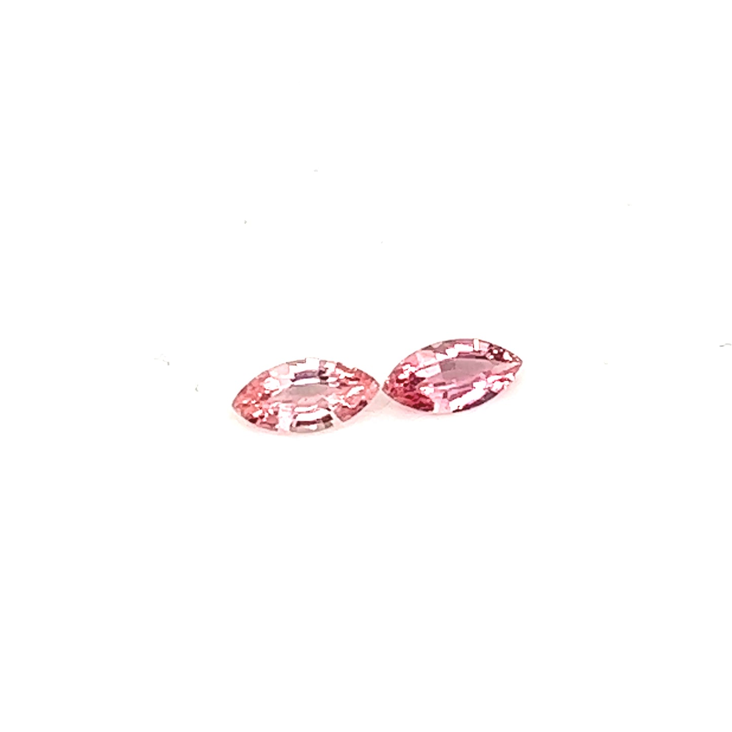 0.53ct Pair of Unheated Padparadscha Sapphire
