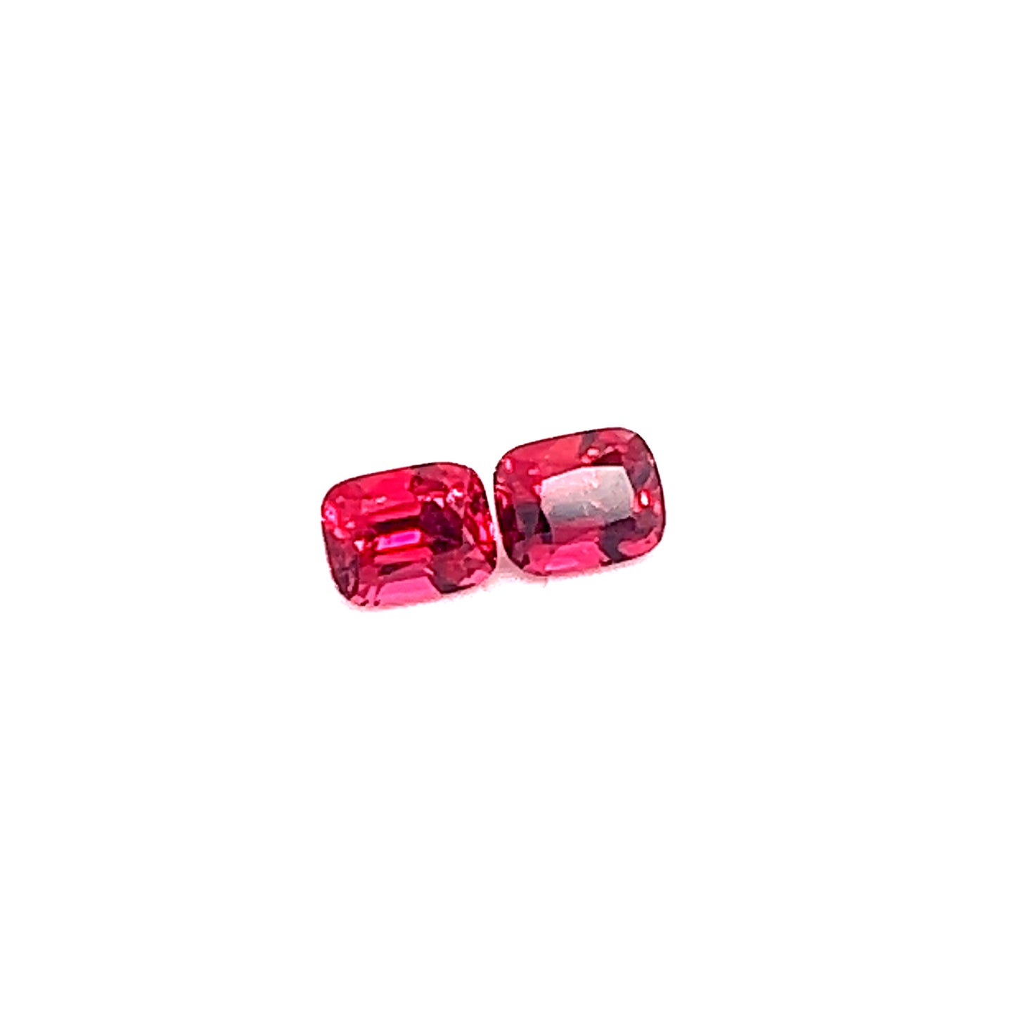 1.20ct Pair of Neon Red Mansin Spinel