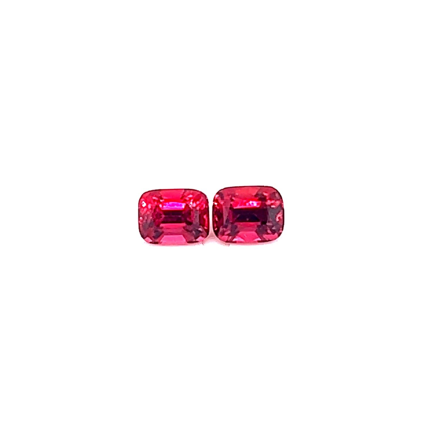1.20ct Pair of Neon Red Mansin Spinel