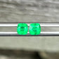 0.87ct Pair of Vivid Green Emeralds